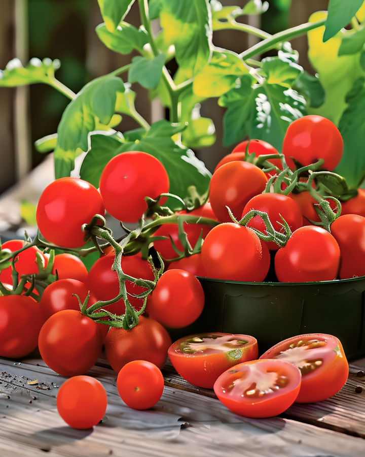Semillas de tomate en maceta Gourmandise Red Cherry (Solanum lycopersicum) – verdura anual