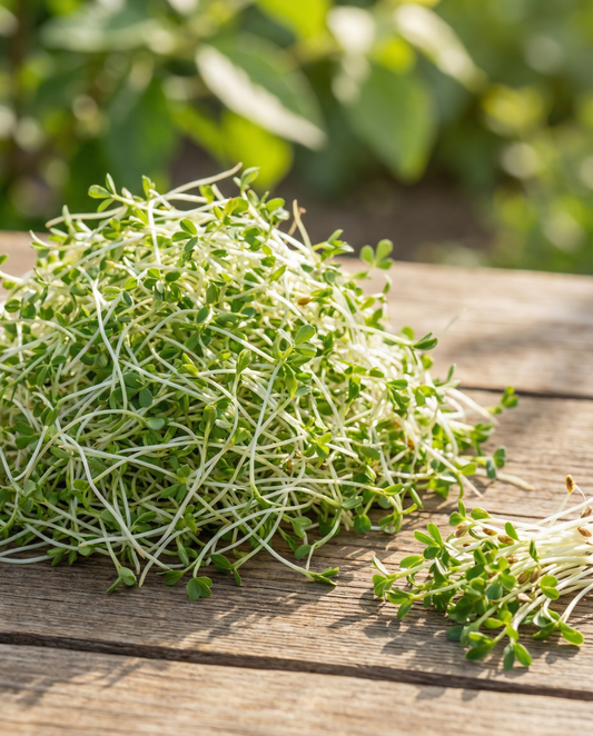 Alfalfa para microgreens (Medicago sativa) – semillas orgánicas anuales para germinar de SeedsChoice