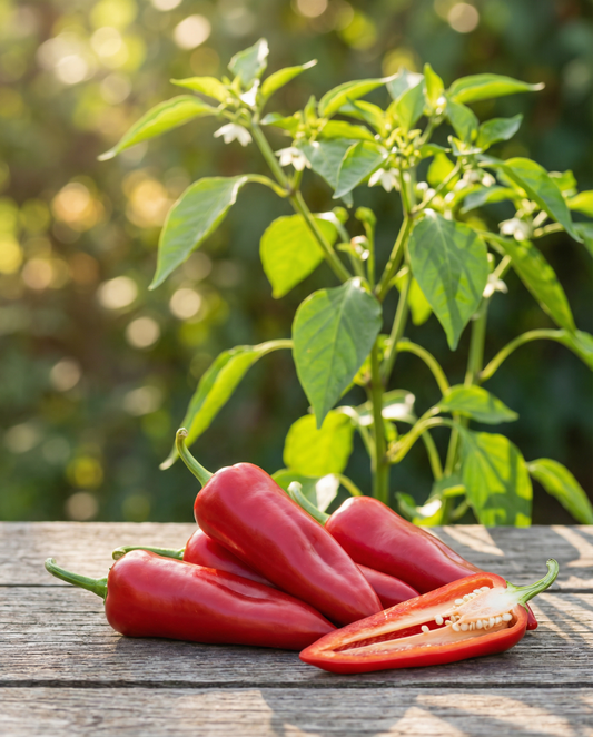 Pimento-italiano-doce precoce (Capsicum annuum) – sementes de hortícola da SeedsChoice