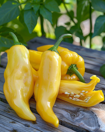 Semillas de pimiento corno giallo (Capsicum annuum) – verdura anual