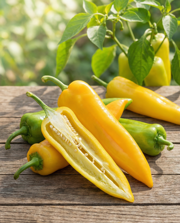 Semillas de pimiento corno giallo (Capsicum annuum) – verdura anual de SeedsChoice