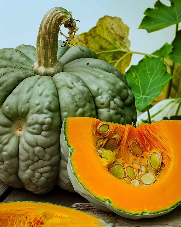 Sementes de abóbora de inverno Marina Di Chioggia (Cucurbita maxima) – hortícola