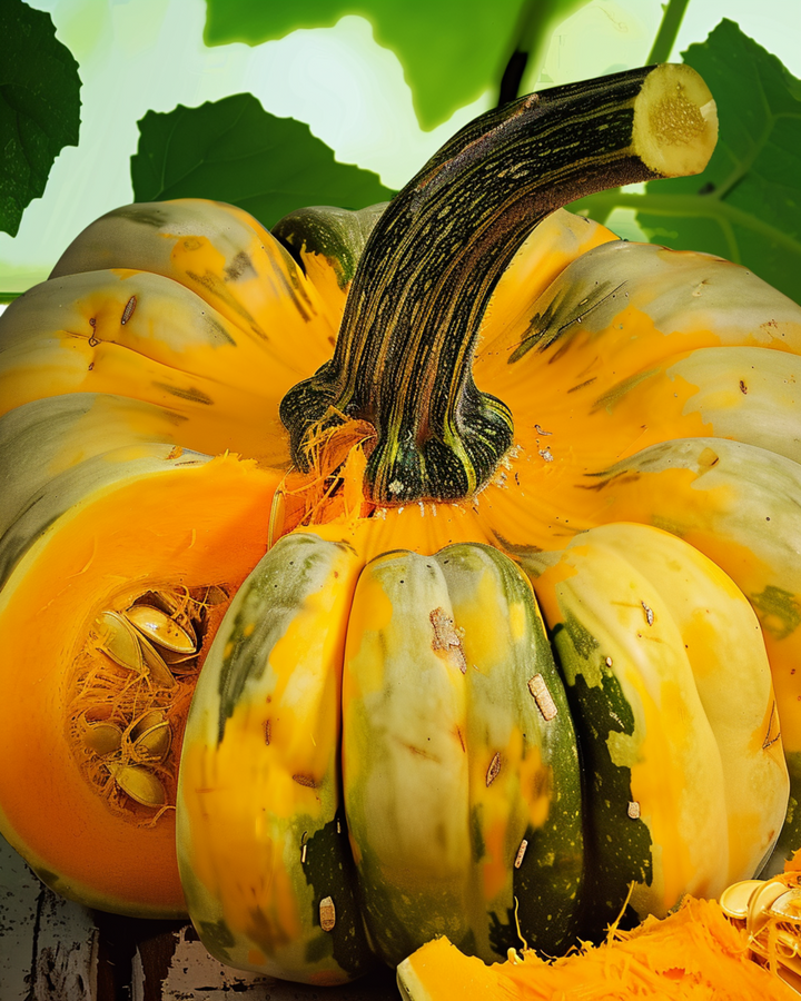 Sementes de abóbora Round Padana (Cucurbita maxima) – hortaliça anual