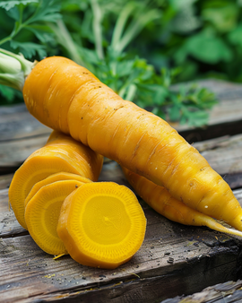 Semillas de zanahoria Daucus carota Jaune Du Doubs variedad tardía