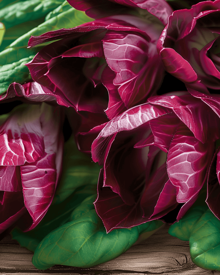 Sementes de chicória-folha Grumolo Rossa Verde Mix (Cichorium intybus) – hortaliça