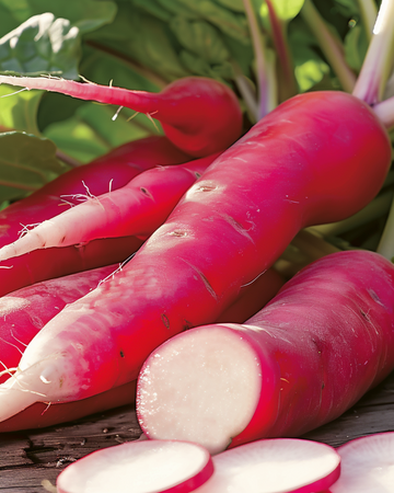 Semillas de rábano Flamboyant 3 (Raphanus sativus) – hortaliza
