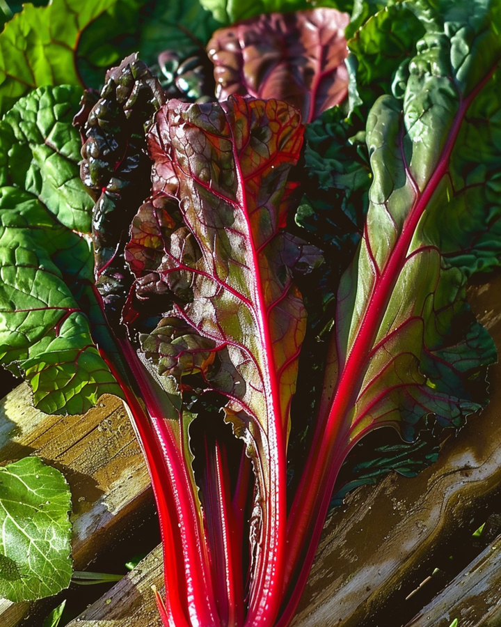 Semillas de acelga ruibarbo de tallos rojos tempranos (Beta vulgaris) – verdura