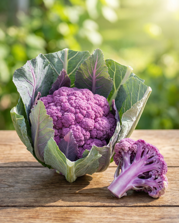 Couve-flor Sicily Violetto precoce (Brassica oleracea) – sementes de hortícolas da SeedsChoice