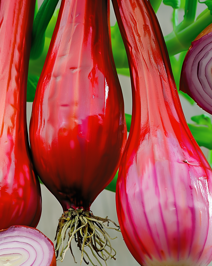 Sementes de cebola Long Red From Florence (Allium cepa) – hortaliça anual