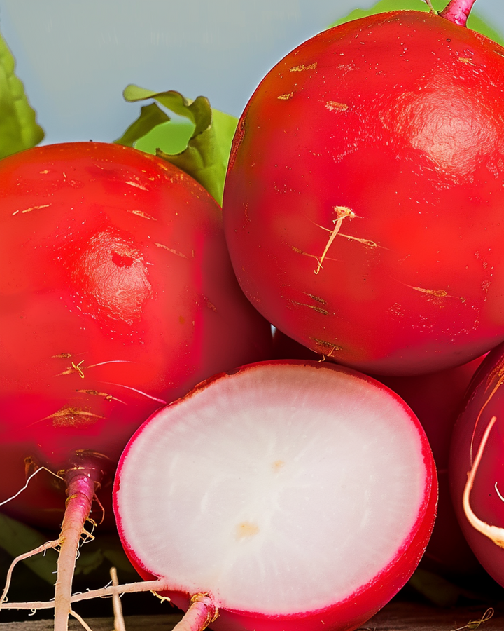 Semillas de rábano Burro Gigante Early Red Round Root (Raphanus sativus) – hortaliza