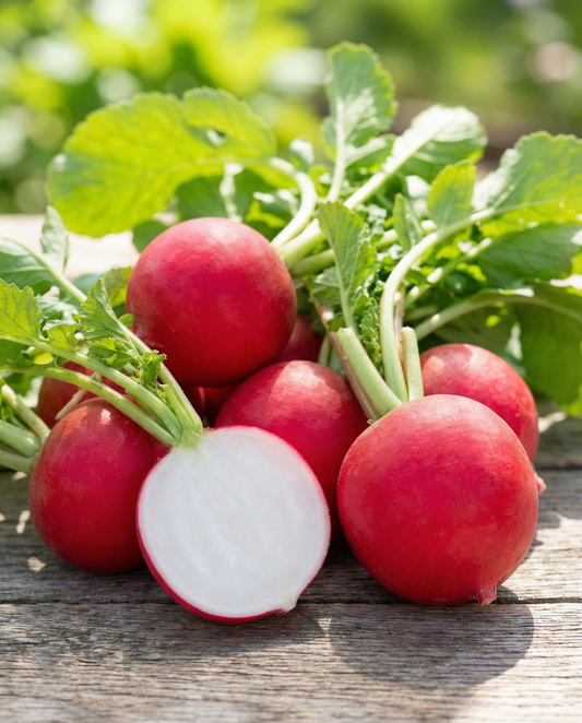 Rábano Burro Gigante Early Red Round Root (Raphanus sativus) – semillas de hortaliza de SeedsChoice