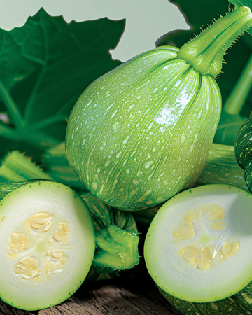 Sementes de courgette Tondo Nizza (Cucurbita pepo) – produto hortícola anual