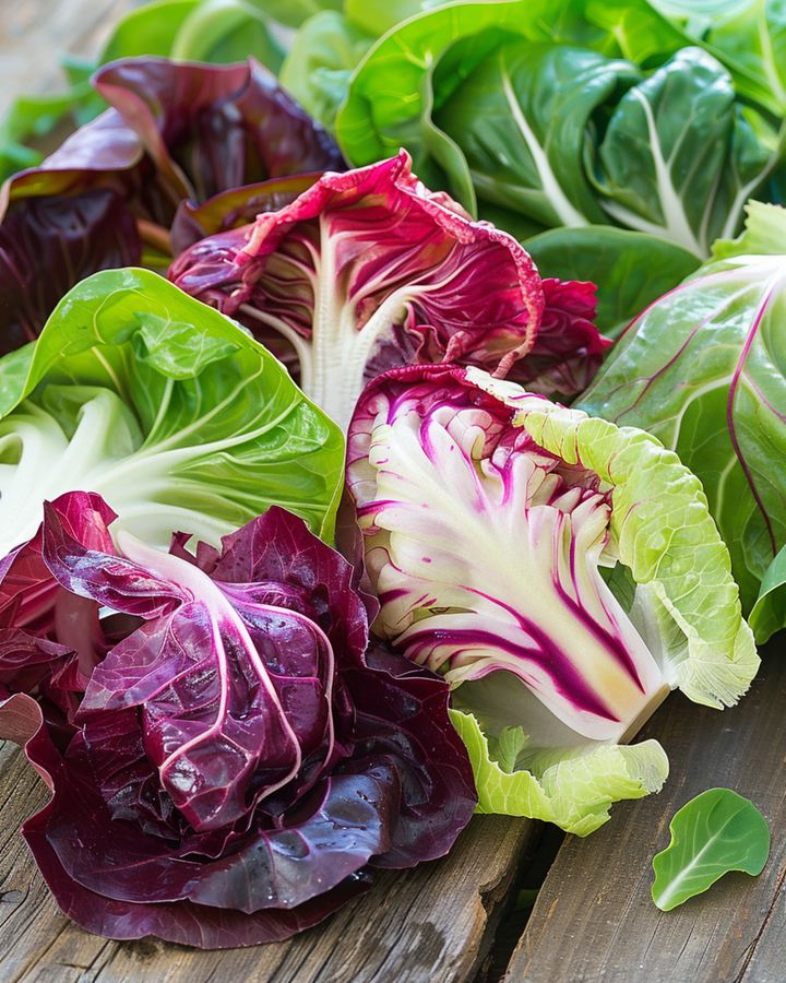 Semillas de mezcla de ensalada Quattro Stagioni, mezcla italiana de hojas – hortaliza