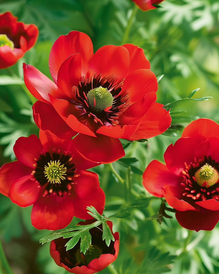 Semillas de ojo de faisán de flores rojas (Adonis aestivalis) – flor anual