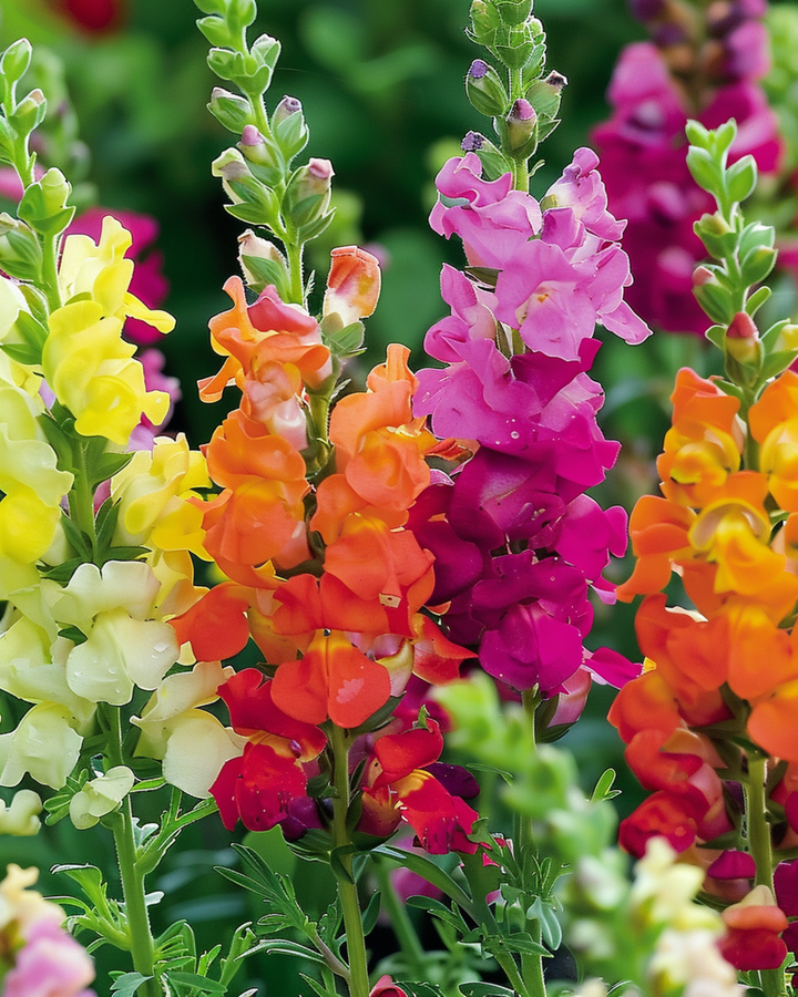 Semillas de boca de dragón Mixed Semi Tall (Antirrhinum majus) – mezcla anual
