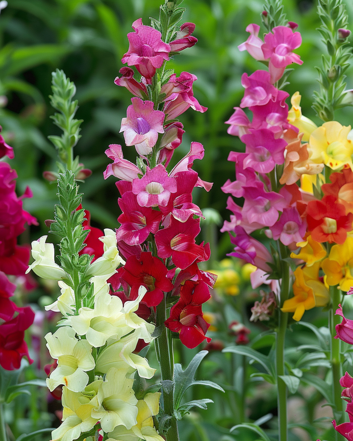 Semillas de boca de dragón tetraploide mezcla (Antirrhinum majus) – mezcla anual