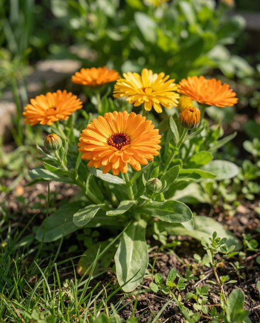 Caléndula Fiesta Gitana (Calendula officinalis) – semillas de flor anual de SeedsChoice