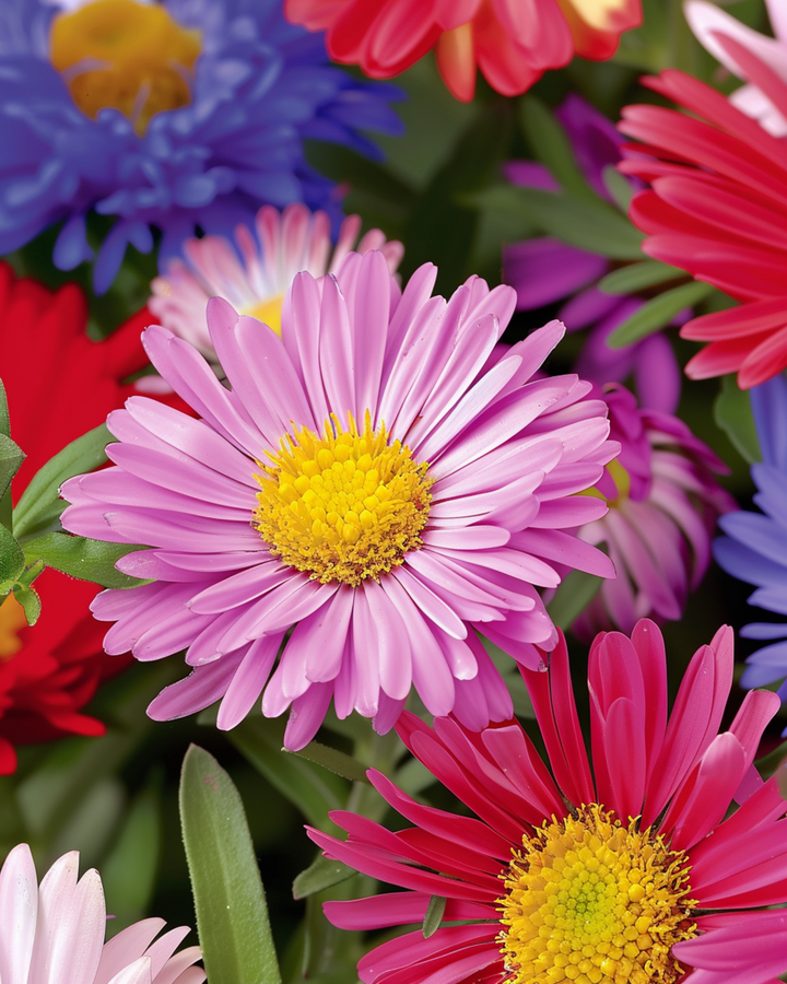 Semillas de áster Mixed Single Flowered Mix (Callistephus chinensis) – flor anual