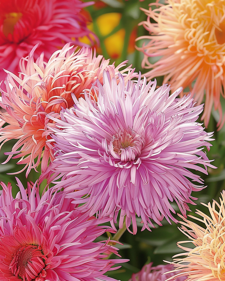 Semillas de Aster Unicum Mixed (Callistephus chinensis) – mezcla anual