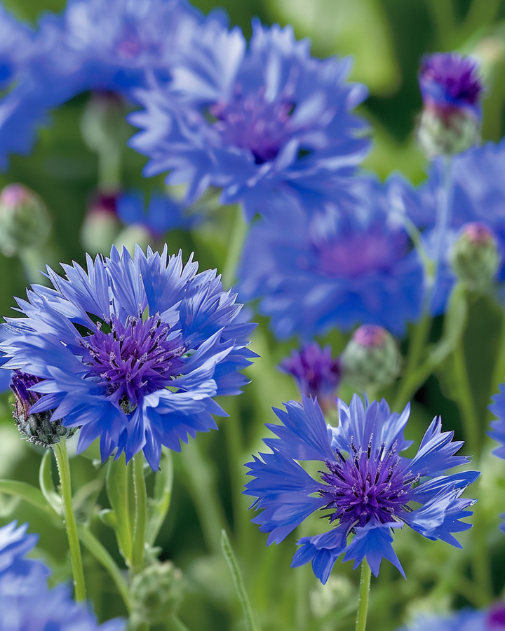 Cornflower Blue Ball seeds (Centaurea cyanus) – annual flower