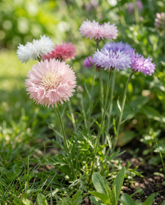 Sultán dulce de colores mixtos (Centaurea moschata) – semillas de mezcla anual de SeedsChoice
