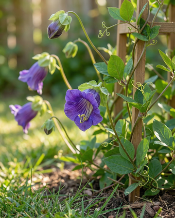 Cobeia trepadora roxa (Cobaea scandens) – sementes de trepadeira anual da SeedsChoice