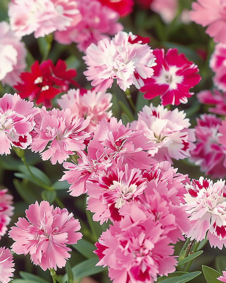 Semillas de clavelina Wee Willie Mixed (Dianthus barbatus) – mezcla anual