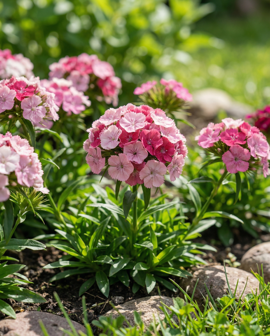 Semillas de clavelina Wee Willie Mixed (Dianthus barbatus) – mezcla anual de SeedsChoice