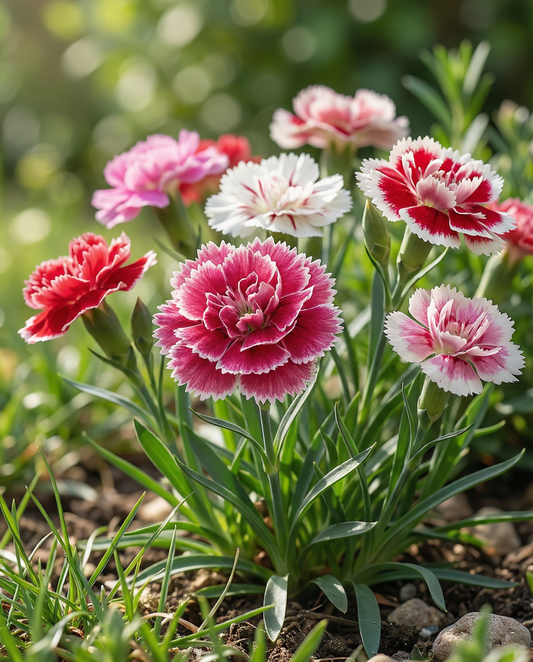 Indian Pinks Double Mix (Dianthus chinensis) – sementes de flor anual da SeedsChoice
