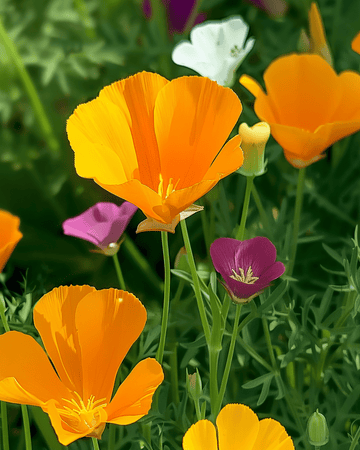 Semillas Eschscholtzia Single Mixed (Eschscholzia californica) – flor anual