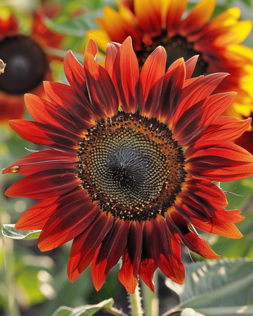 Sementes de girassol Evening Sun vermelho amarelo (Helianthus annuus) – flor anual