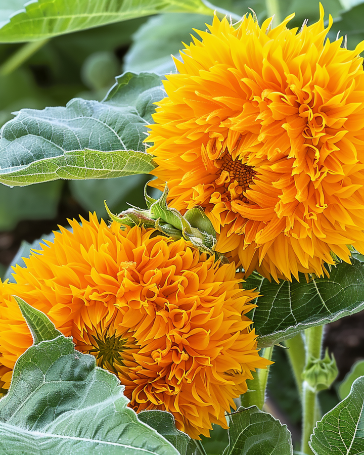 Semillas de girasol Sungold Dwarf Double Flowered (Helianthus annuus) – flor anual