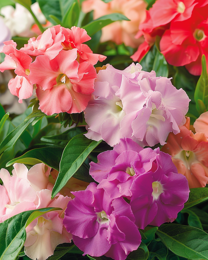 Sementes de Balsamina Dupla Mistura (Impatiens balsamina) – flor anual