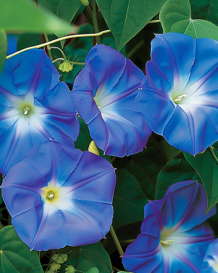 Semillas de correhuela trepadora Clark's Blue Climber (Ipomoea tricolor) – trepadora anual