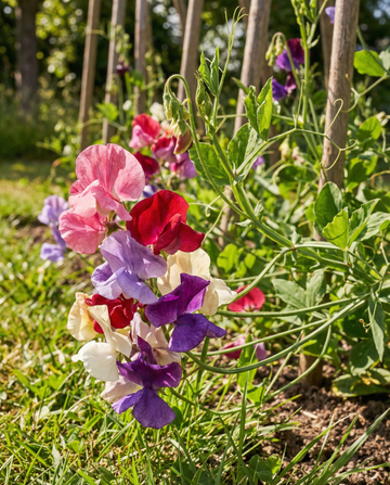 Chícharo-de-cheiro trepador Royal Family Mixed (Lathyrus odoratus) – sementes de trepadeira anual da SeedsChoice