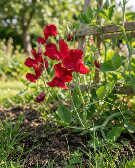 Ervilha-de-cheiro Royal Family Red (Lathyrus odoratus) – sementes de flor anual da SeedsChoice