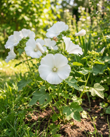 Malva Mont Blanc (Lavatera trimestris) – semillas de flor anual de SeedsChoice