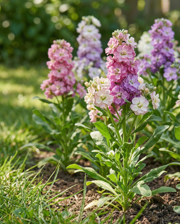 Alhelí de diez semanas (Matthiola incana) – semillas de mezcla anual de SeedsChoice