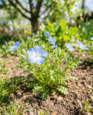 Baby Blue Eyes azul cielo cubierta de suelo (Nemophila menziesii) – semillas anuales de SeedsChoice