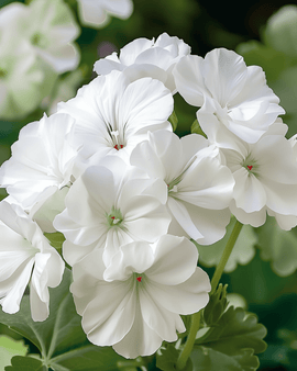 Semillas de geranio Apollo F1 White Pelargonium zonale anual