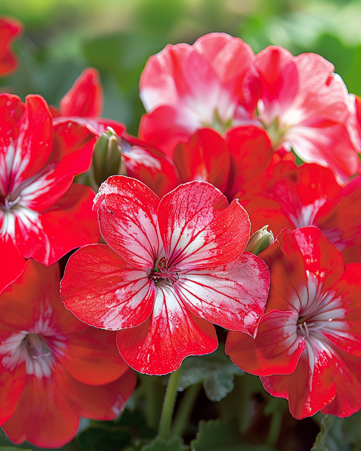 Semillas de geranio Bright Eyes F1 (Pelargonium zonale) – anual