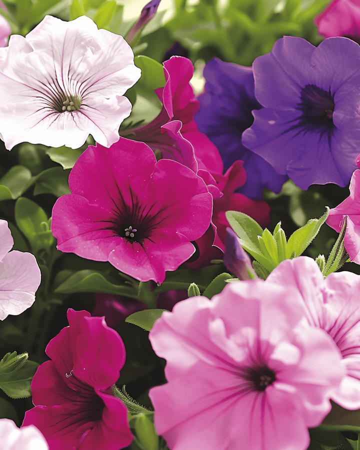 Semillas de petunia enana compacta mezclada (Petunia hybrida) – flor anual