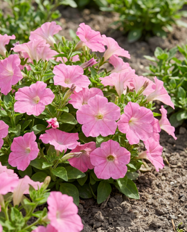 Sementes de Petunia Rose Of Heaven Petunia Hybrida Anual Rosa