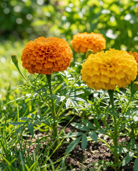 Tagetes africano Sunset Giants Mix (Tagetes erecta) – semillas de flor anual de SeedsChoice