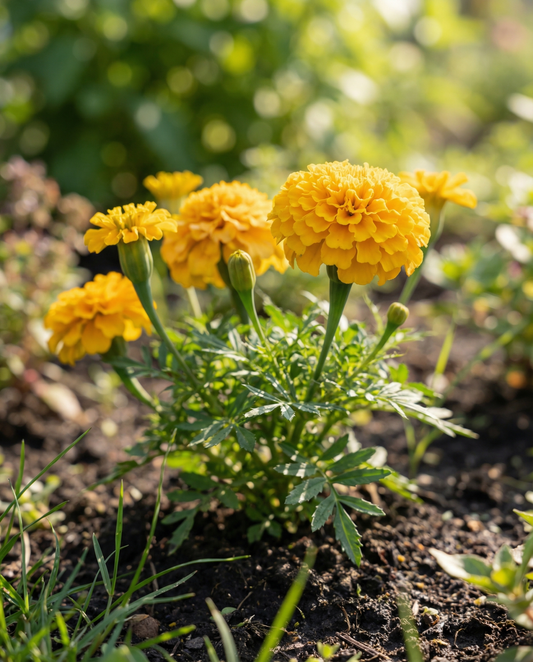 Tagetes africano Golden Age Dwarf (Tagetes erecta) – semillas de flor anual de SeedsChoice