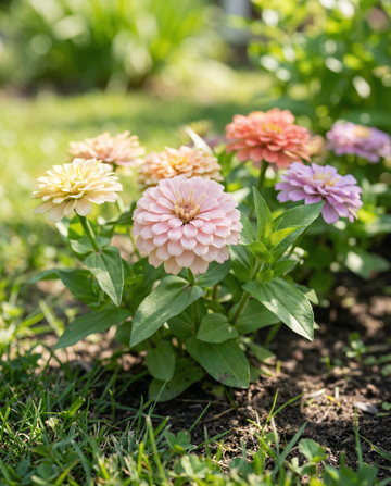 Semillas Thumbelina Dwarf Mixed (Zinnia elegans) – mezcla de plantas anuales de SeedsChoice