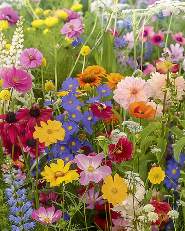 Semillas de mezcla para cortar, altura 60 a 80 cm – flores anuales