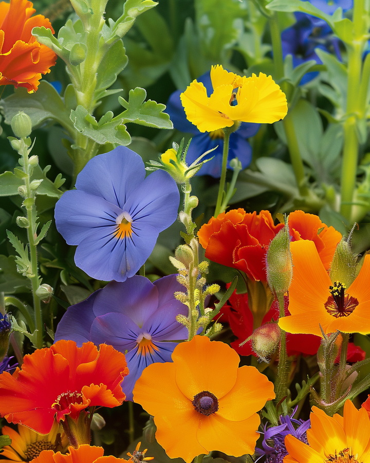 Sementes de Mix Comestível para Pratos e Decoração – flor anual