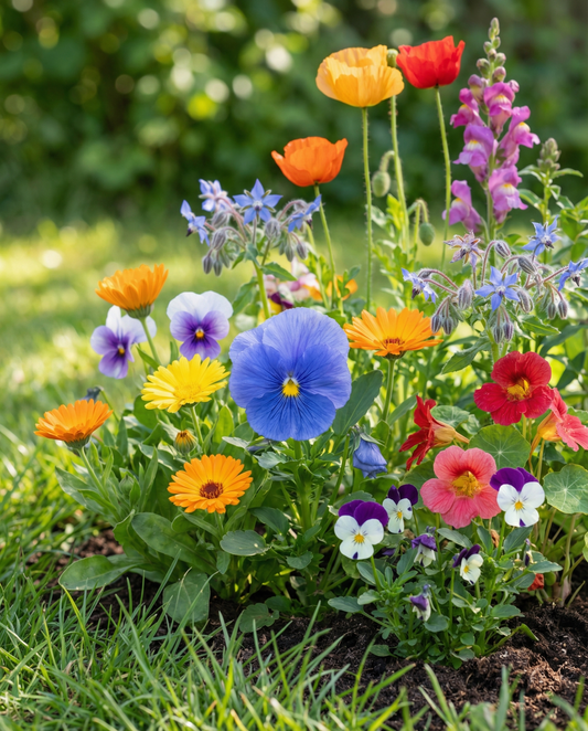 Mix Comestível para Pratos e Decoração – sementes de flor anual da SeedsChoice