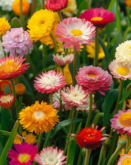 Semillas de flores eternas anuales Everlasting Mix For Drying And Cutting